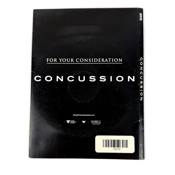 Concussion DVD For Your Consideration FYC 2015 Awards Screener Will Smith - Picture 4 of 4